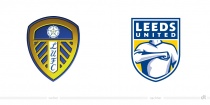 Leeds United Logo – vorher und nachher, Bildquelle: Leeds United, Bildmontage: dt