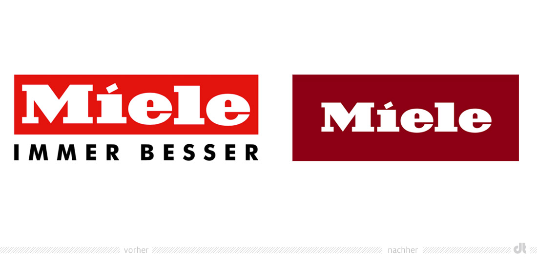 Miele Logo – vorher und nachher