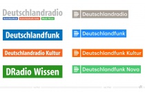 Deutschlandradio Logos – vorher und nachher, Bildquelle: Deutschlandradio, Bildmontage: dt