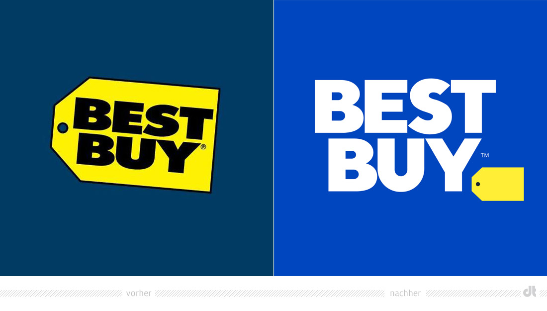 Best Buy Logo – vorher und nachher