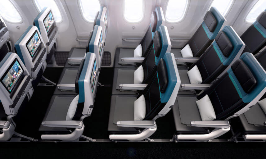 WestJet Dreamliner Cabin Design Economy Class