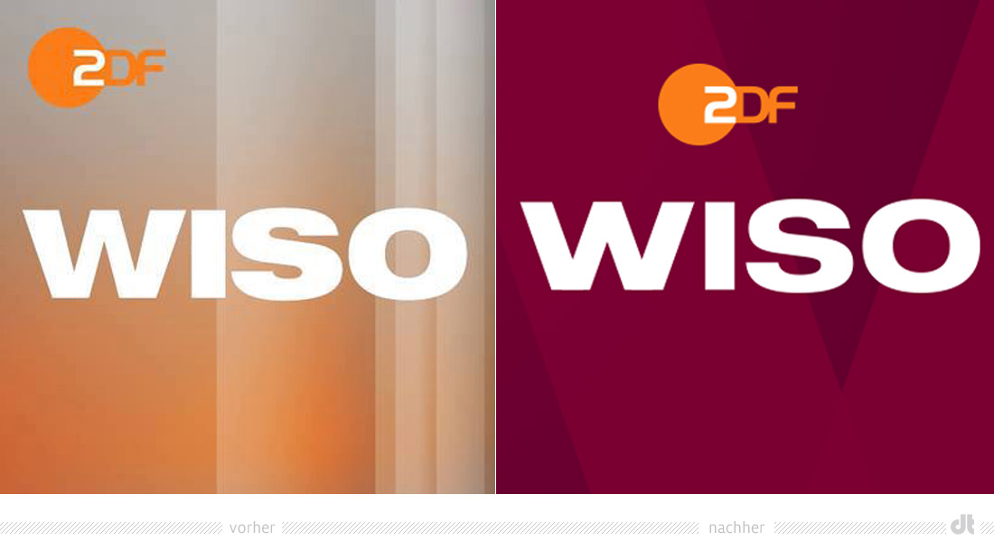 ZDF WISO Logo – vorher und nachher