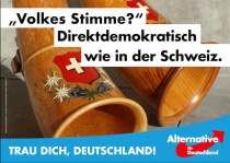 Bundestagswahl 2017 Plakat AfD, direkte Demokratie