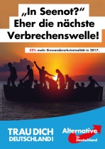 Bundestagswahl 2017 Plakat AfD, Seenot