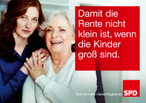 Bundestagswahl 2017 Plakat SPD, Rente