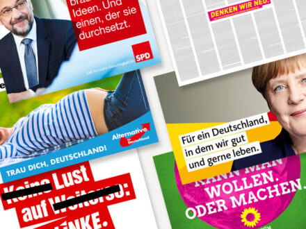 Bundestagswahl 2017 Wahlplakatkampagnen
