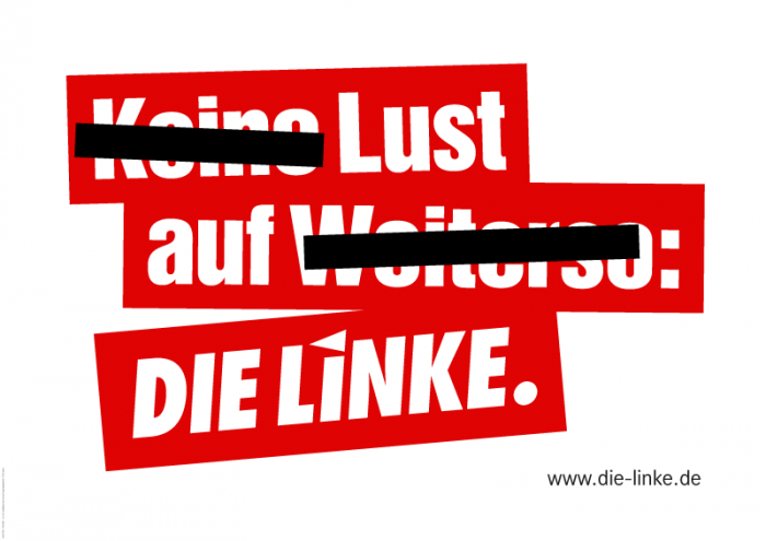 Bundestagswahl 2017 Plakat DIE LINKE
