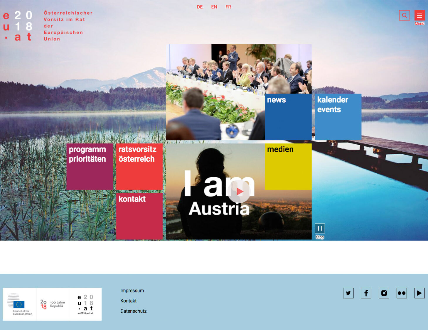 EU-Ratspräsidentschaft Österreich 2018 Website
