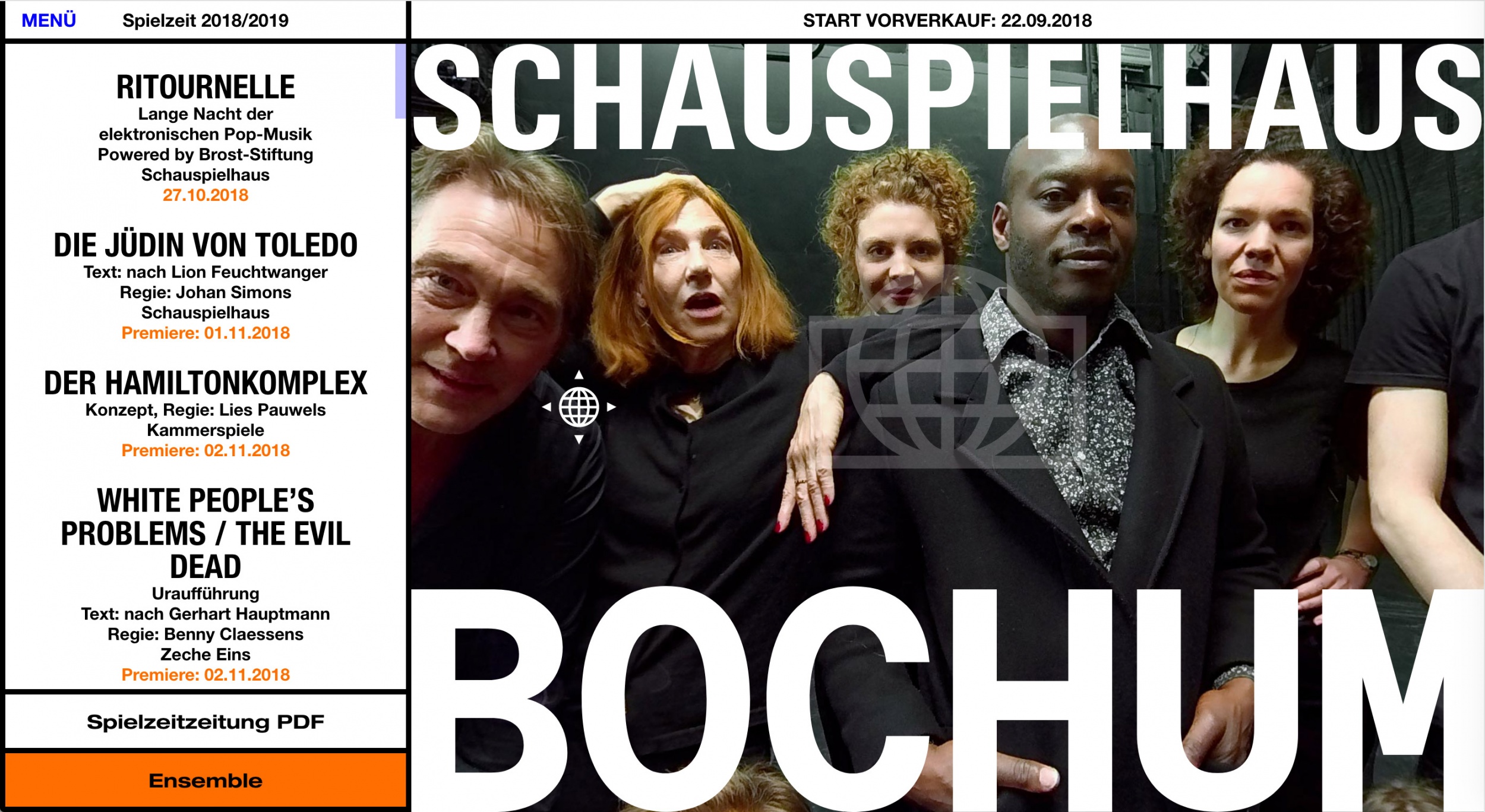 Schauspielhaus Bochum Website