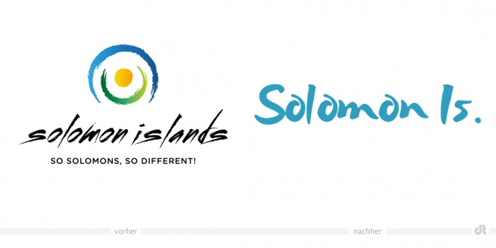 Solomons Islands Logo – vorher und nachher
