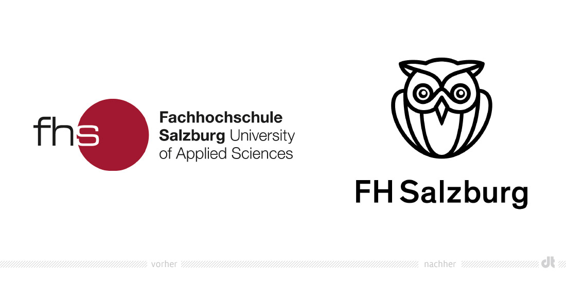 FH Salzburg Logo – vorher und nachher