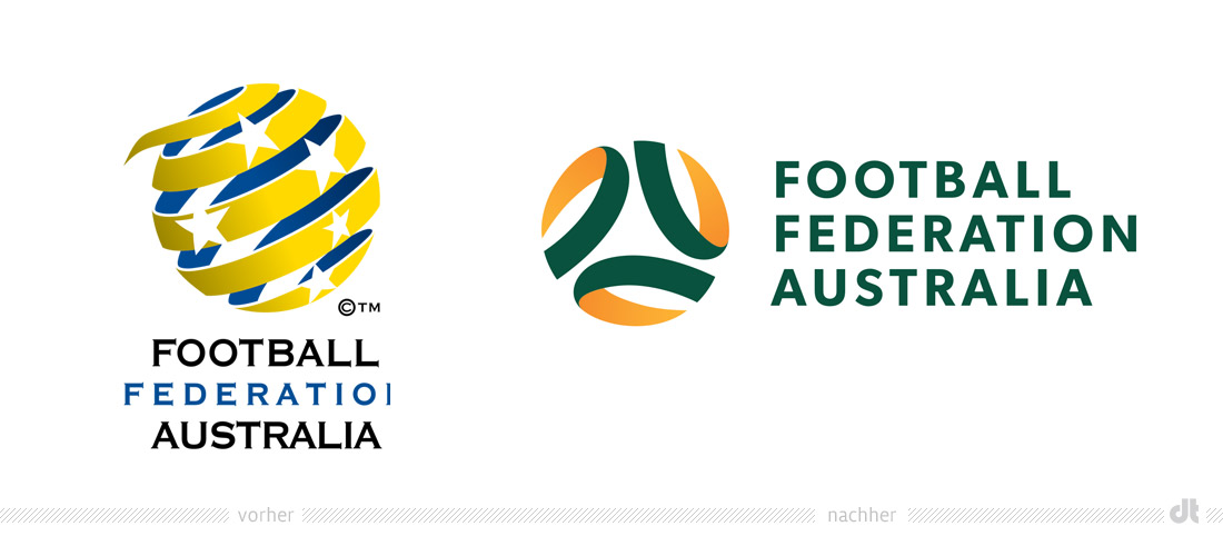 Football Federation Australia Logo – vorher und nachher