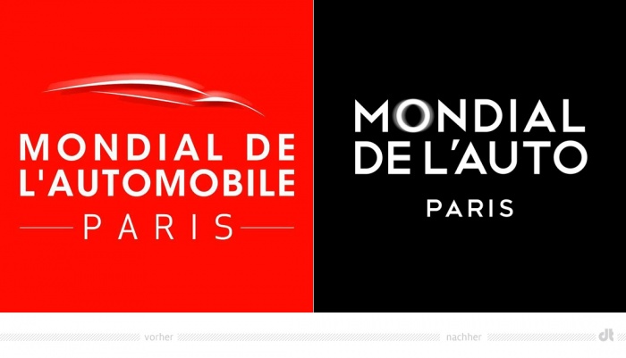 Mondial de l’Auto Logo – vorher und nachher
