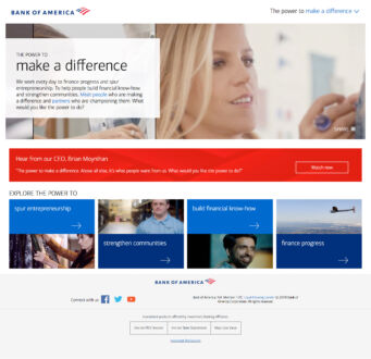 Bank of America – Website
