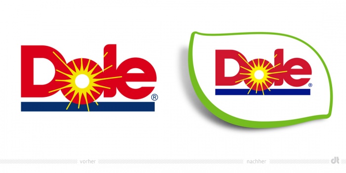 Dole Logo – vorher und nachher