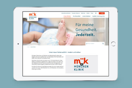 München Klinik Website, Quelle: Zeichen und Wunder