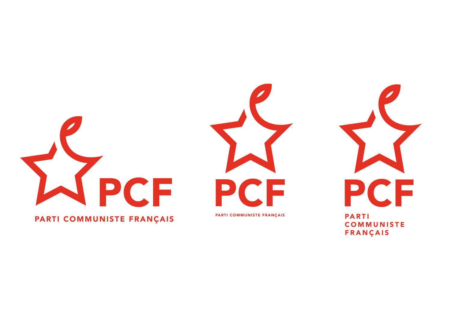 Parti communiste français (PCF) Logos, Quelle: PCF