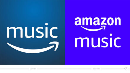 Amazon Music App-Symbol – vorher und nachher