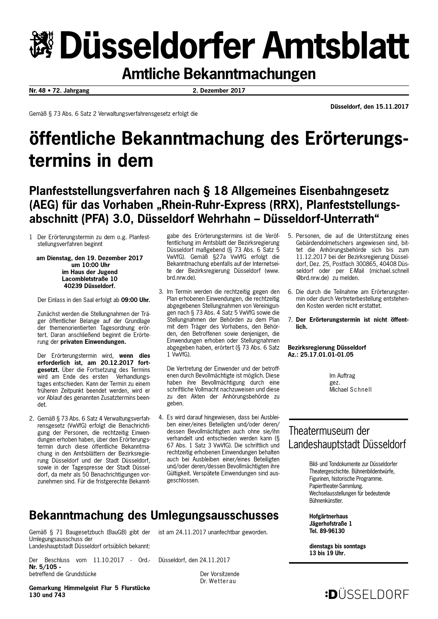 Amtsblatt Stadt Düesseldorf