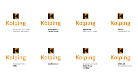 Kolping Logo Anwendungsbeispiele, Quelle: Kolpingwerk Deutschland