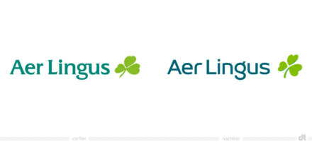 Aer Lingus Logo – vorher und nachher