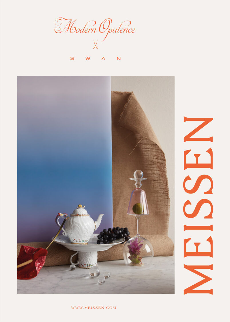 Meissen Anzeige Swan, Quelle: Staatliche Porzellan-Manufaktur Meissen
