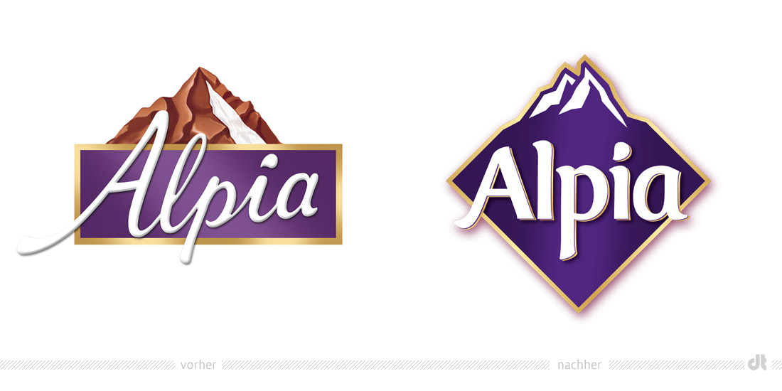 Alpia Logo – vorher und nachher