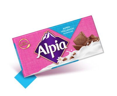 Alpia Schokoladentafeln Alpenvollmilch, Quelle: Stollwerck