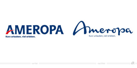 Ameropa Logo – vorher und nachher