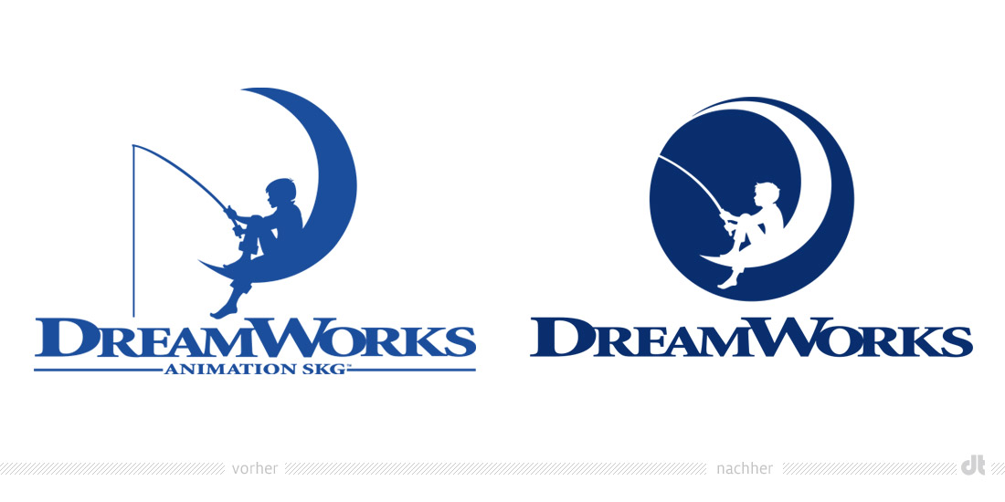 Dreamworks Logo – vorher und nachher