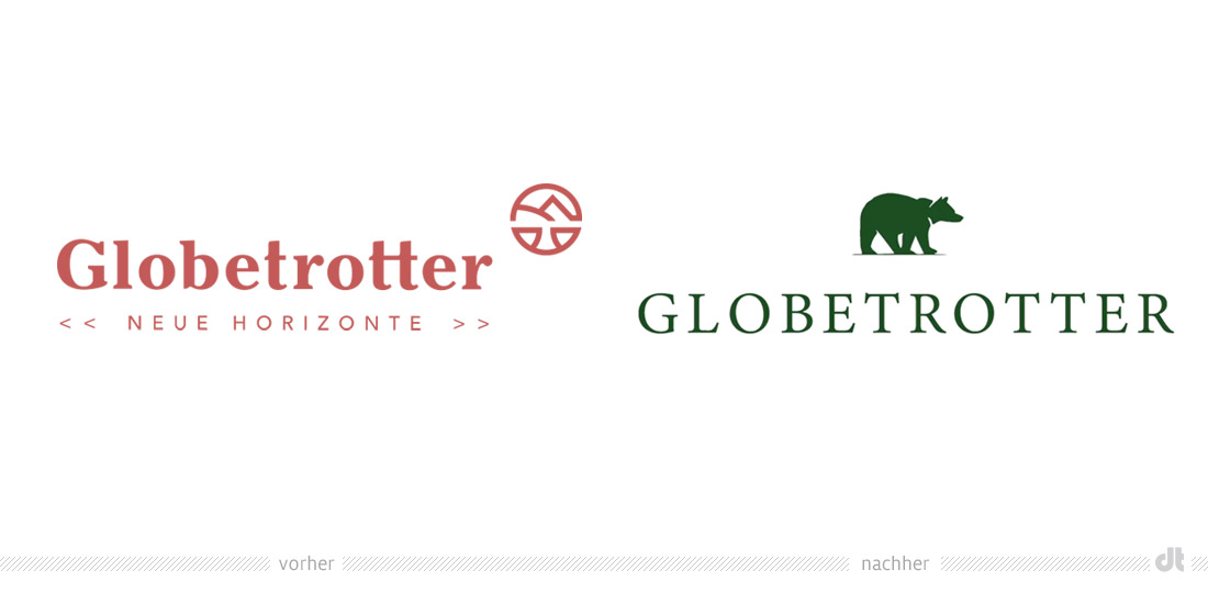 Globetrotter Logo – vorher und nachher