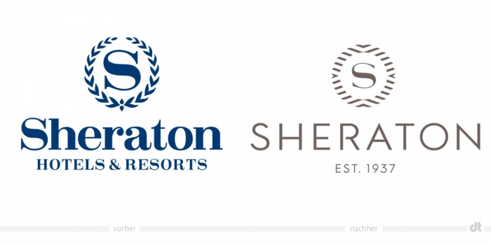Sheraton Logo – vorher und nachher