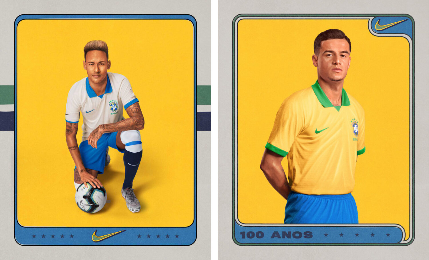 Trikots der brasilianischen Nationalmannschaft (2019), Quelle: CBF