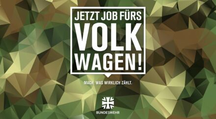 Bundeswehr – Anzeige „Volkswagen", Quelle: Bundeswehr