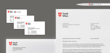 Stadt Wien Corporate Design – Geschäftsausstattung, Quelle: Stadtverwaltung Wien