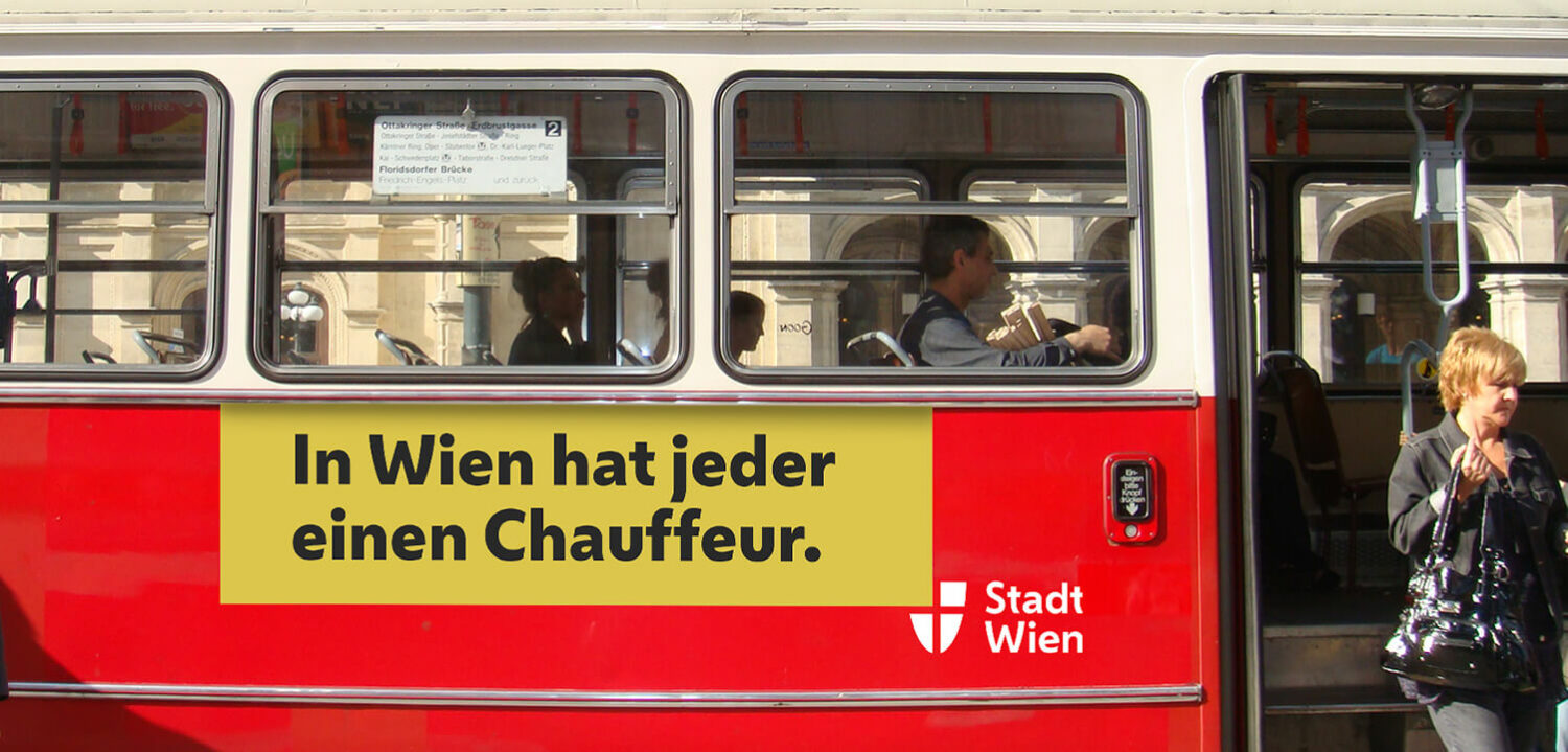Stadt Wien Corporate Design – Straßenbahn, Quelle: Stadtverwaltung Wien