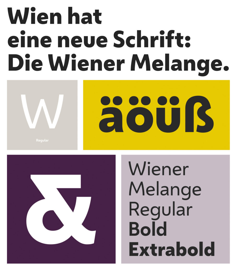 Stadt Wien Corporate Design – Typo, Wiener Melange, Quelle: Stadtverwaltung Wien