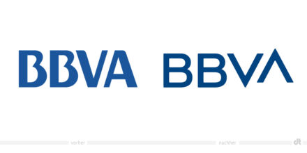 BBVA Logo – vorher und nachher