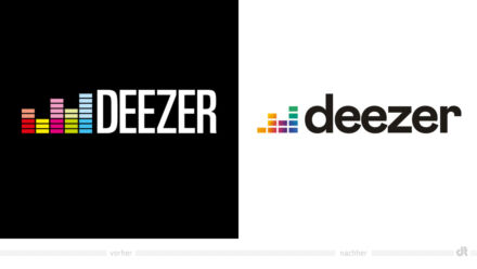 Deezer Logo – vorher und nachher