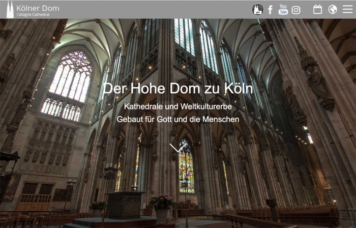 Kölner Dom Website