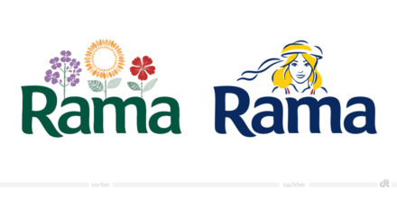 Rama Logo – vorher und nachher