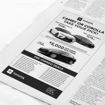 Toyota Logos – Newspaper, Quelle: Toyota USA