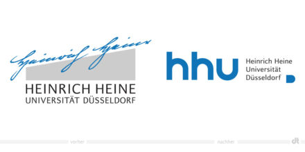 HHU Logo – vorher und nachher