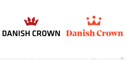 Danish Crown Logo – vorher und nachher