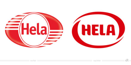 HELA Logo – vorher und nachher