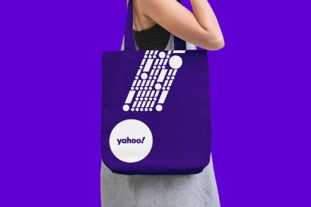 Yahoo! Bag – New Design (2019), Quelle: Pentagram/Bierut