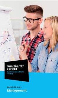 Uni Erfurt Corporate Design – Flyer Management, Quelle: Uni Erfurt