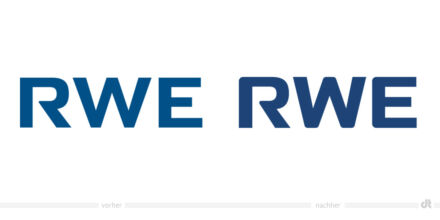 RWE Logo – vorher und nachher