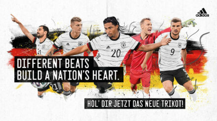 DFB Adidas Trikot Banner, Quelle: DFB
