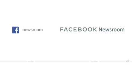 Facebook News Logo – vorher und nachher